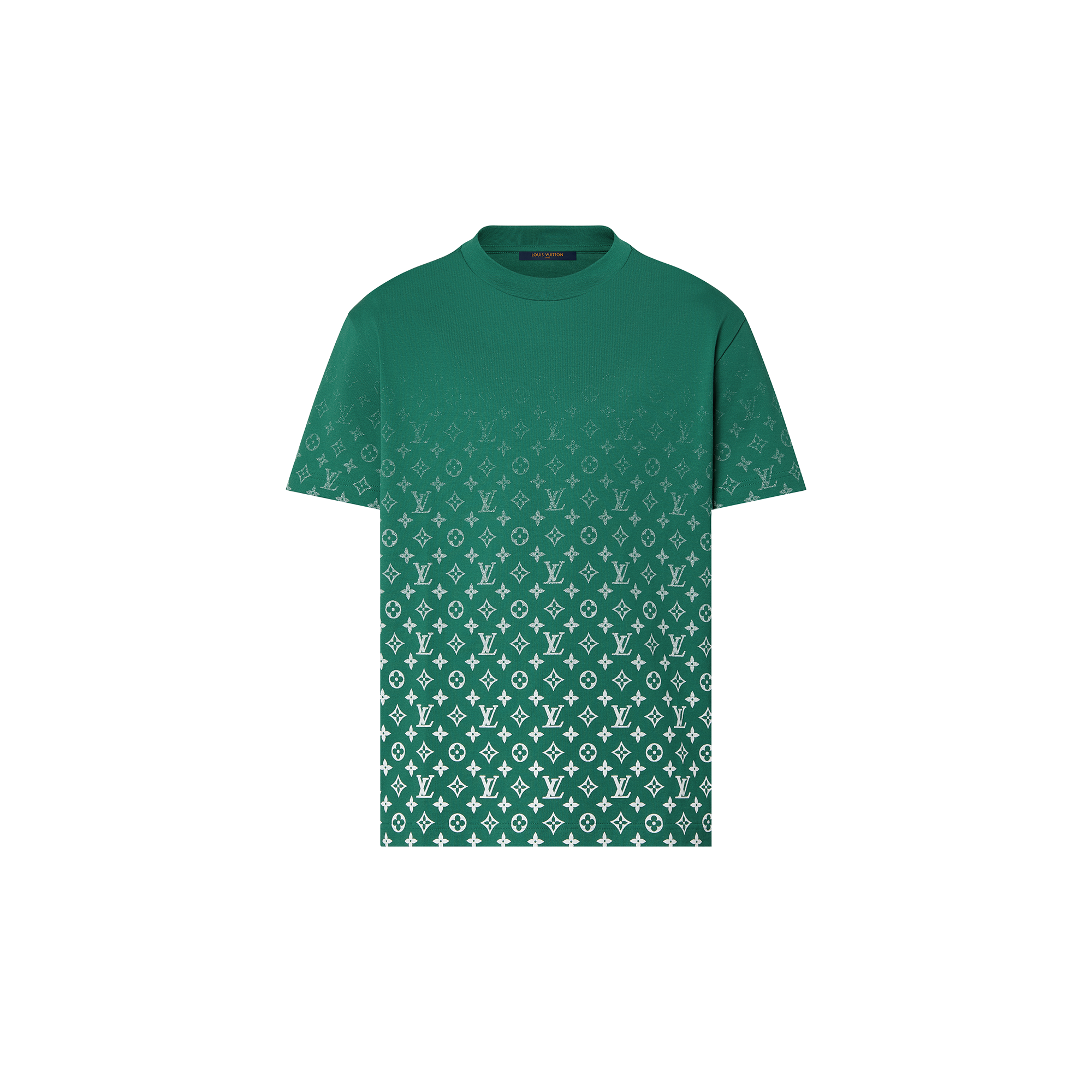 LOUIS VUITTON◇2021model/LV デボス Tシャツ/Tシャツ/M/コットン LOUIS VUITTON◇2021model/LV デボス Tシャツ/Tシャツ/M/コットン